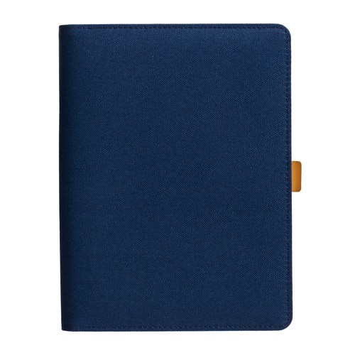 A5 block binder made of R-PET with metal hook closure A5 block binder made of R-PET with metal hook closure