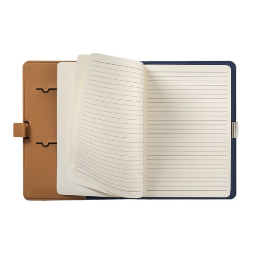 Porte document  A5 en R-PET avec crochet de fermeture en métal - 4