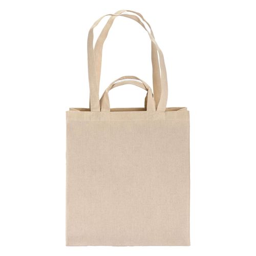 Tote bag avec soufflet en coton 220 g/m2, avec double anse - 2
