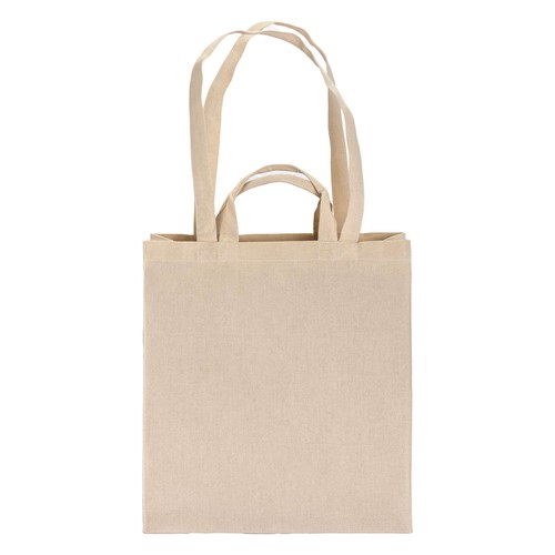 Tote bag avec soufflet en coton 220 g/m2, avec double anse - 2