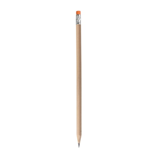 HB pencil in natural wood with graphite lead, cylindrical, with coloured lead (tempered)