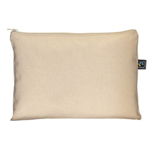 Beauty case en coton FAIRTRADE ® 180 g/m2 avec fermeture éclair - 3