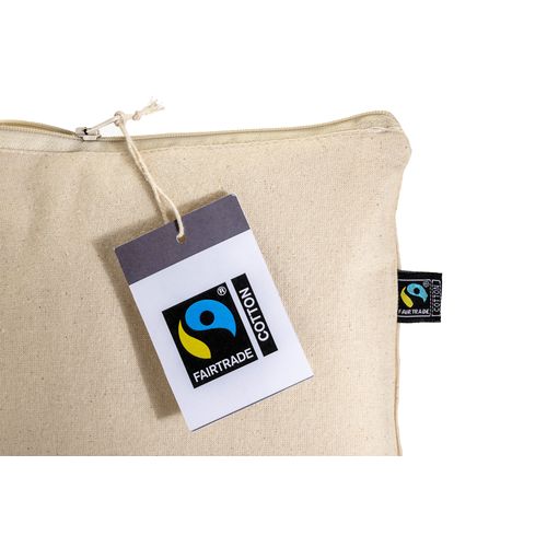 Beauty case en coton FAIRTRADE ® 180 g/m2 avec fermeture éclair - 5