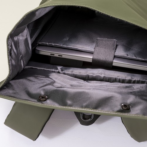 Sac à dos porte PC (15") en PU recyclé souple résistant à l'eau - 8