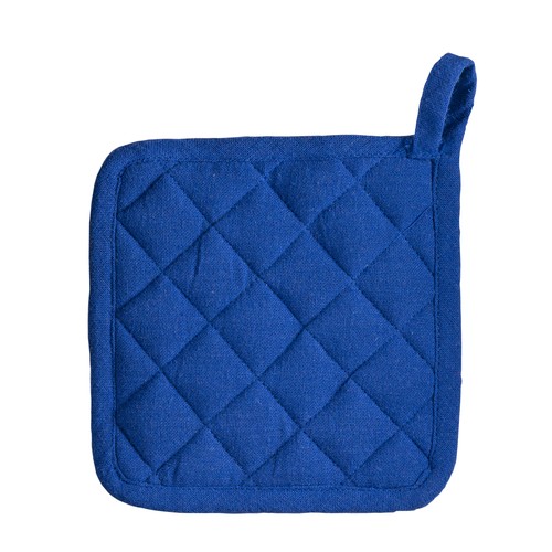 Recycled cotton kitchen pot holder with hooking loop Recycled cotton kitchen pot holder with hooking loop