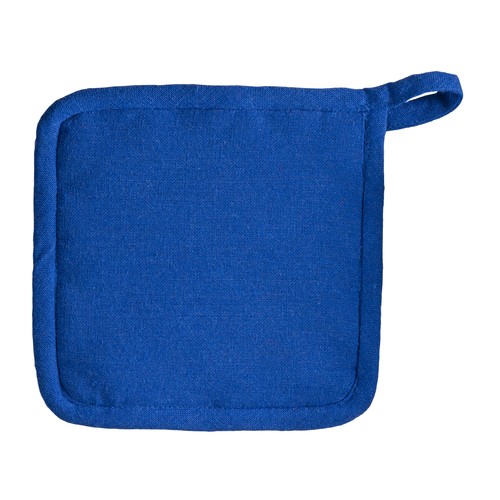 Recycled cotton kitchen pot holder with hooking loop Recycled cotton kitchen pot holder with hooking loop