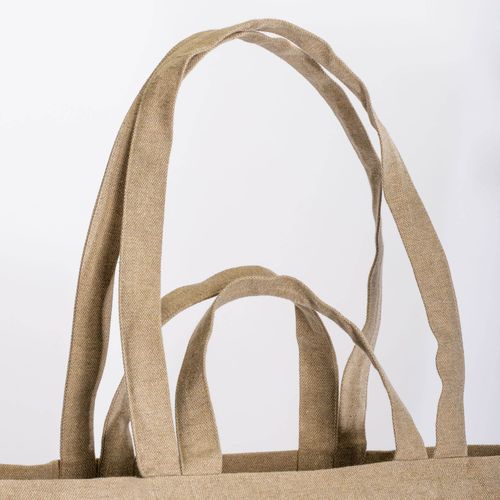 Tote bag en coton recyclé, avec soufflet à la base et anses doubles, 280 g/m2 - 5