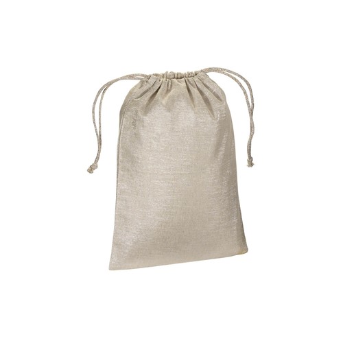 Pochon en polycoton brillant 90 g/m2 avec fermeture à cordons - 1