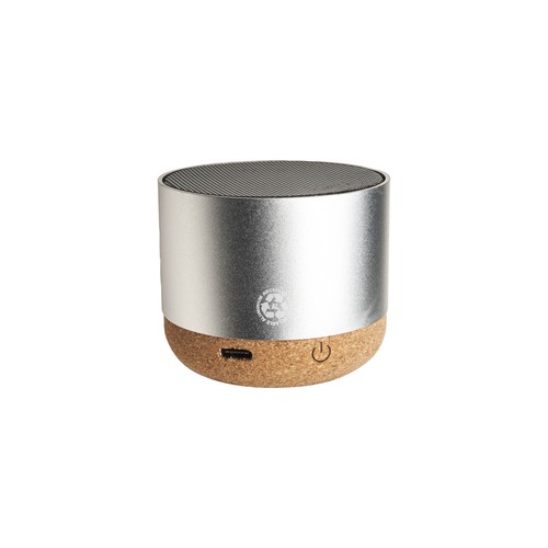 Mini enceinte Bluetooth avec base en liège - 1