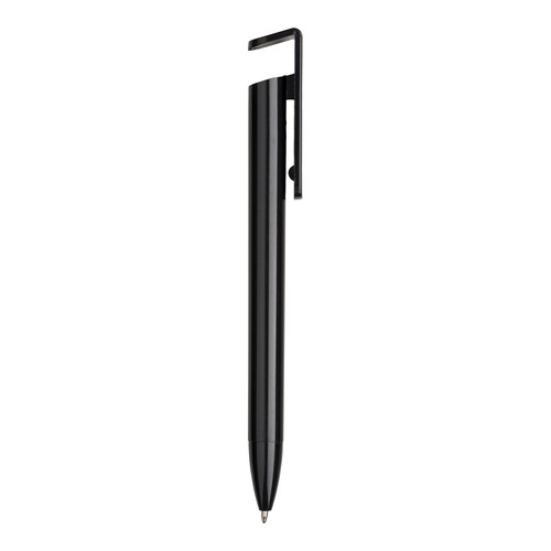 Stylo twist en PP et paille de blé avec support pour téléphone portable - 1