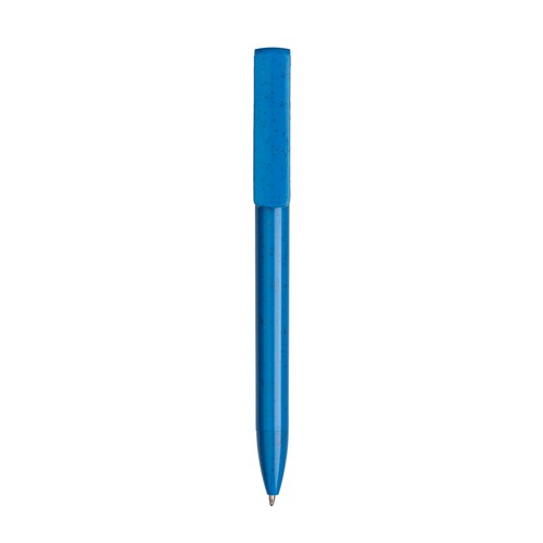 Stylo twist en PP et paille de blé avec support pour téléphone portable - 2