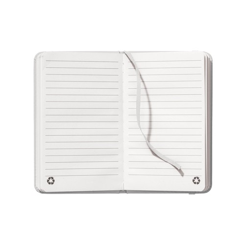 Carnet avec couverture en PU recyclé avec feuilles lignées (80 pag.) - 2