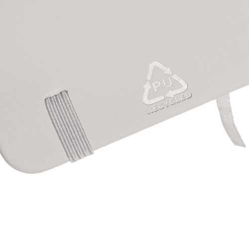 Carnet avec couverture en PU recyclé avec feuilles lignées (80 pag.) - 3