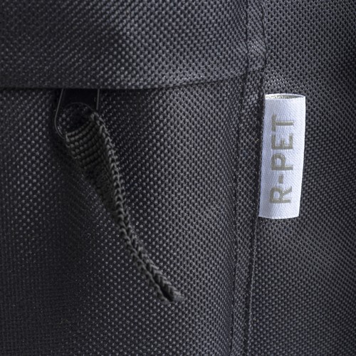 Sac à dos en polyester recyclé R-PET avec poche externe avec fermeture éclair - 4