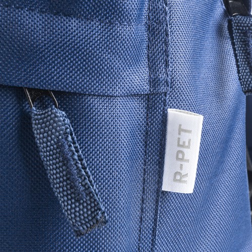 Sac à dos en polyester recyclé R-PET avec poche externe avec fermeture éclair - 4