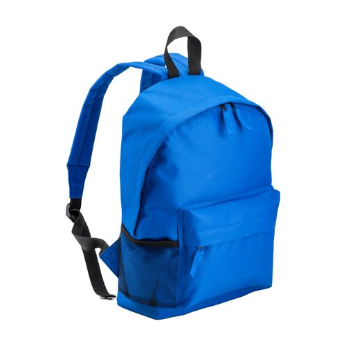 Sac à dos en polyester recyclé R-PET avec poche externe avec fermeture éclair - 1