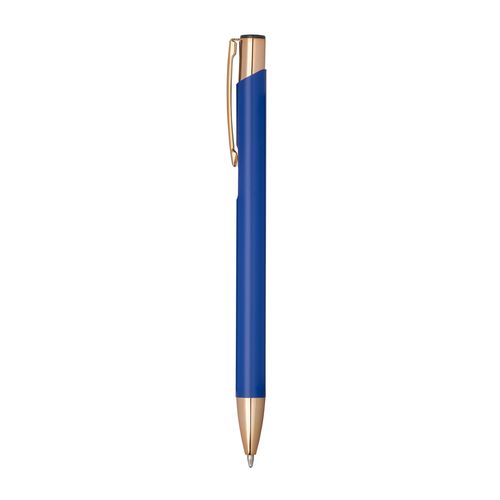 Stylo à bille en aluminium avec détails métalliques de couleur or rose - 2