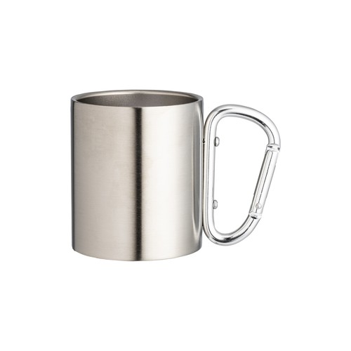 Tasse en acier avec poignée à mousqueton en aluminium, 200 ml - 1