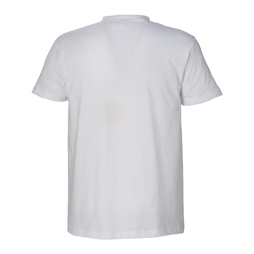 T-shirt à structure tubulaire unisexe blanc en coton biologique de 145 g/m2 - 2