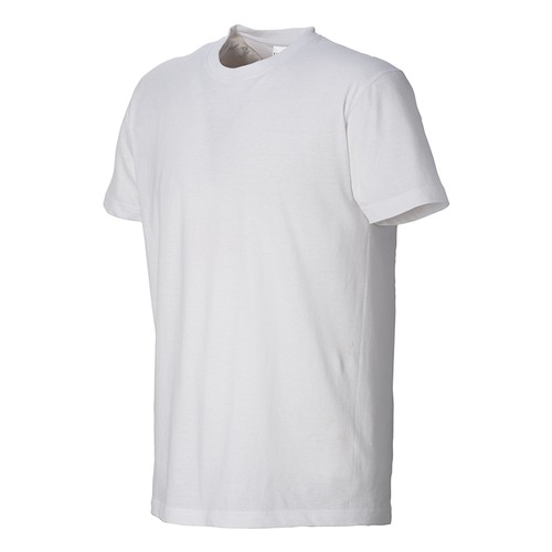 T-shirt à structure tubulaire unisexe blanc en coton biologique de 145 g/m2 - 3