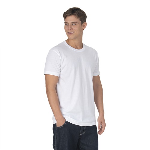 T-shirt à structure tubulaire unisexe blanc en coton biologique de 145 g/m2 - 6