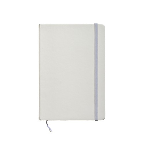 CUADERNO CON TAPA DE PU RECICLADO Y HOJAS RAYADAS (80 PÁGINAS).