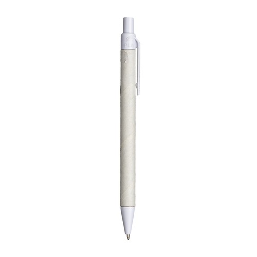 Stylo à bille en papier recyclé avec détails en PLA coloré personnalisé