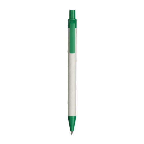 Stylo à bille en papier recyclé avec détails en PLA coloré - 1