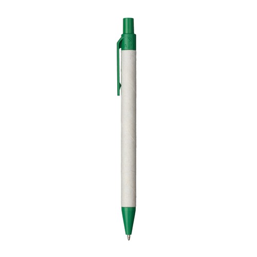 Stylo à bille en papier recyclé avec détails en PLA coloré - 2