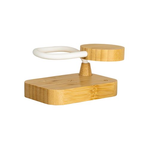 Lampe multifonctionnelle en bambou avec chargeur sans fil 15W - 3