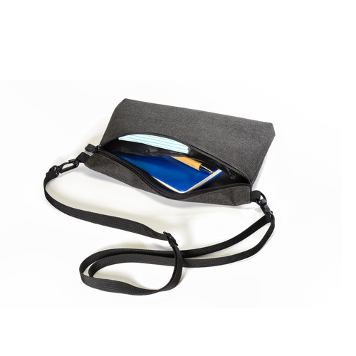 900D polyester melange shoulder bag