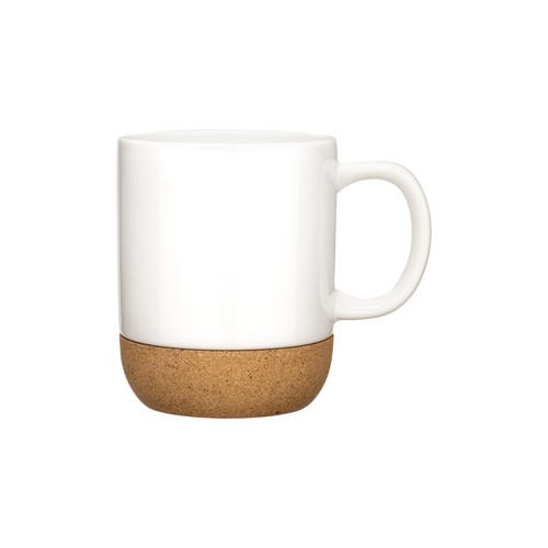 410 ml ceramic mug with separable cork base 410 ml ceramic mug with separable cork base