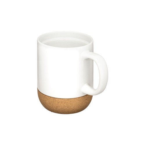 410 ml ceramic mug with separable cork base 410 ml ceramic mug with separable cork base