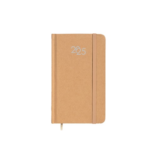 Agenda hebdomadaire en carton, couverture rigide avec élastique et pages blanche - 2