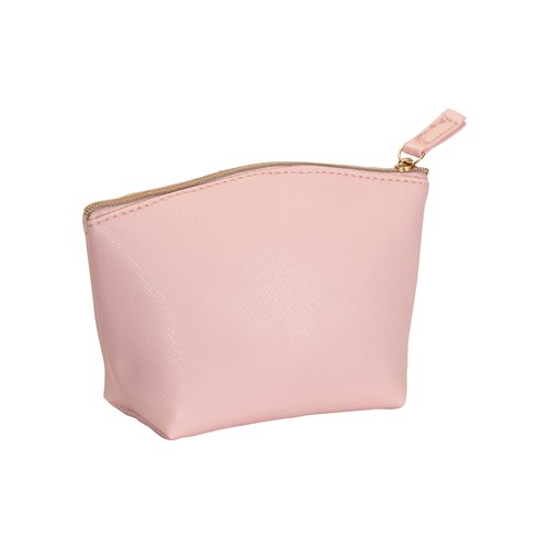 Trousse de beauté polyvalente personnalisée en PU grain fin saffiano