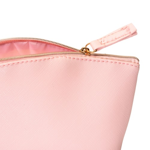 Trousse de beauté polyvalente en PU grain fin saffiano - 4