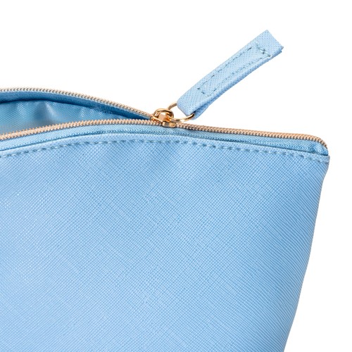 Trousse de beauté polyvalente en PU grain fin saffiano - 4