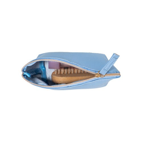 Trousse de beauté polyvalente en PU grain fin saffiano - 5