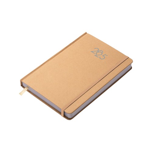 Agenda hebdomadaire en carton, couverture rigide avec élastique et pages ivoires - 2