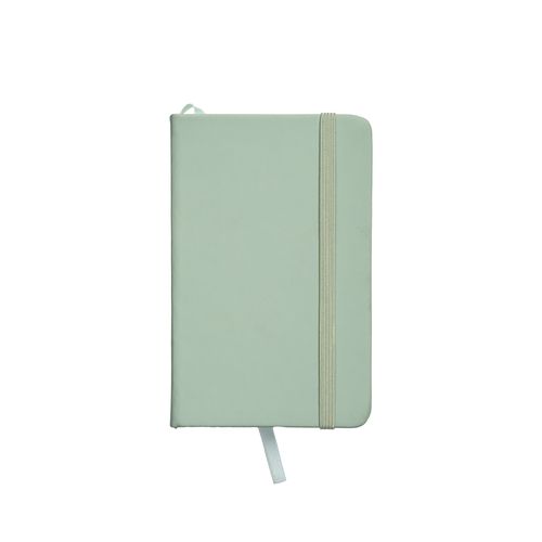 Cahier avec couverture en PU aux couleurs pastel et fermeture élastique - 1