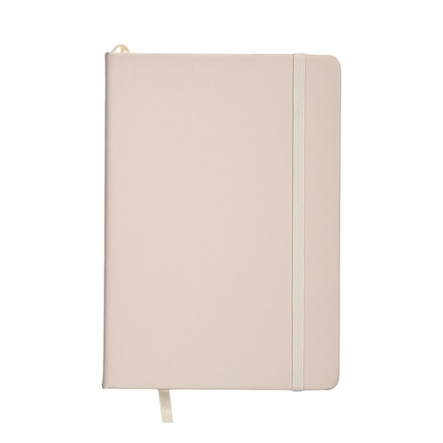 Cahier avec couverture en PU aux couleurs pastel et fermeture élastique - 1