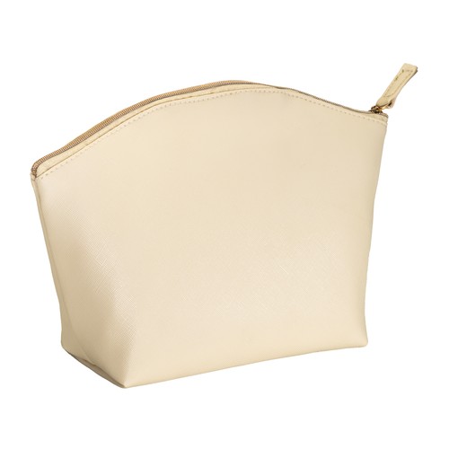 Trousse de beauté polyvalente en PU grain fin saffiano - 1
