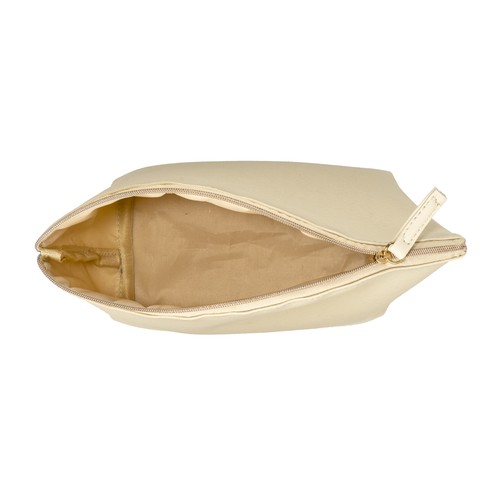 Trousse de beauté polyvalente en PU grain fin saffiano - 3
