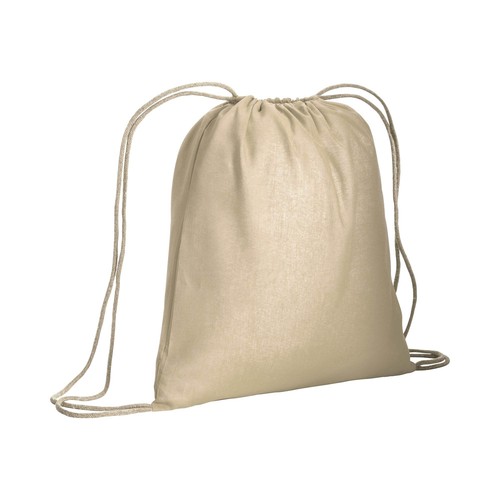 Sac à dos en coton 120 g/m2, avec fermeture à étranglement. Il est certifié OEKO-TEX®. - 1