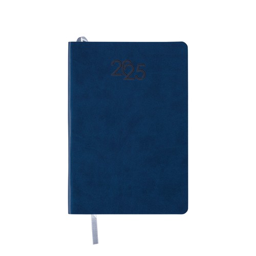 Agenda journalier 2025 personnalisé avec couverture souple en PU