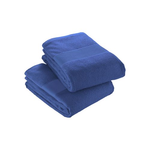 Serviette en éponge de coton avec bande imprimable - 1