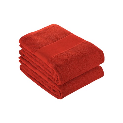 Serviette en éponge de coton avec bande imprimable - 1
