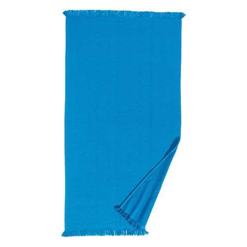 Serviette de plage/Fouta frangée en coton recyclé - 4