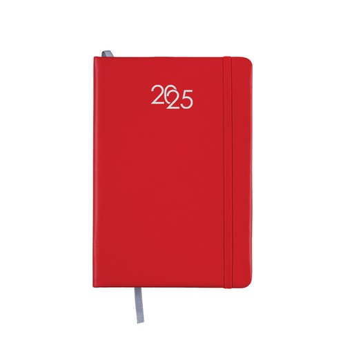 Agenda hebdomadaire 2025 personnalisé avec couverture en PU et bande élastique