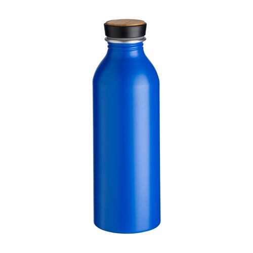 Gourde en aluminium avec bouchon avec insert en bambou, 500 ml - 1